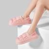 Pantoufles d'hiver chaudes pour femmes, décontractées, antidérapantes, à plateforme plate, pour la maison, imperméables, chaussures antidérapantes, diapositives épaisses en peluche pour hommes