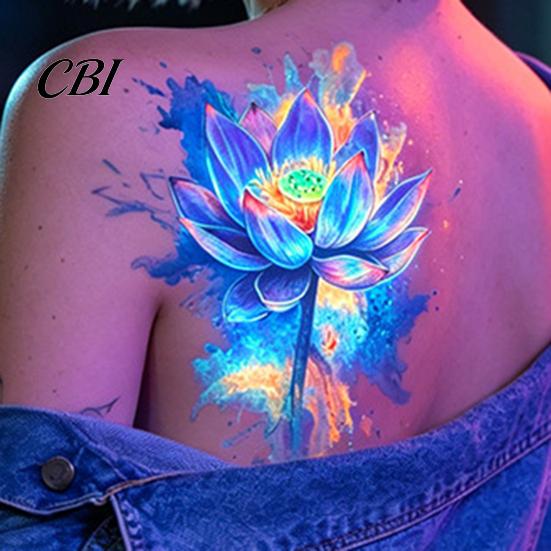 Temporary Body Art Decals 5 Sheets Butterfly Tattoo Stickers, Waterproof Flower Tattoos, Colorful Removable Stickers Face Tattoos for Parties