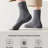 Jeep Men's 100% Cotton Antibacterial Mid-Calf Socks