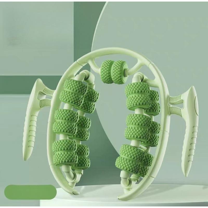 

Leg Massager 26 Wheels Ring Leg Clamp Roller Calf Muscle Relaxation Leg Shaping Massage Tool Yoga Wheel For Leg Slimming зелёный