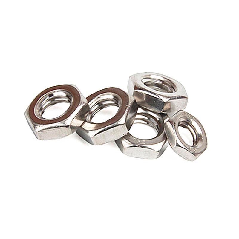 304 Stainless Steel External Hex Thin Nut M3-M24