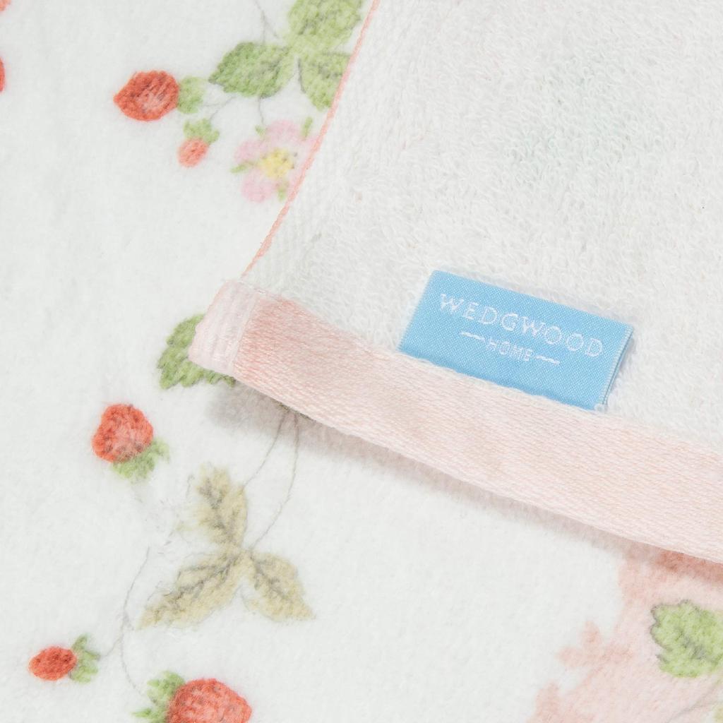 Nishikawa Ručník Dárek 1 Osuška a 2 Ručníky na obličej Wedgwood Wild Strawberry Značka Tenký typ pro každodenní použití Vyrobeno v Růžové TT88500601P1 Sada Ručníků, 100% Bavlna,