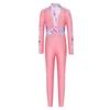 Girls Gymnastics Long Sleeve Leotard Shiny Sequins Rhinestones Back Invisible Zipper Full Body Ballet Figure Skating Performance
