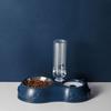 Double Bowl for Pets, for Cats and Dogs, 2 In 1, Automatic Water and Food Dispenser, Non-slip Bowl for Cats and Dogs, Feeding Accessories for Pets Of