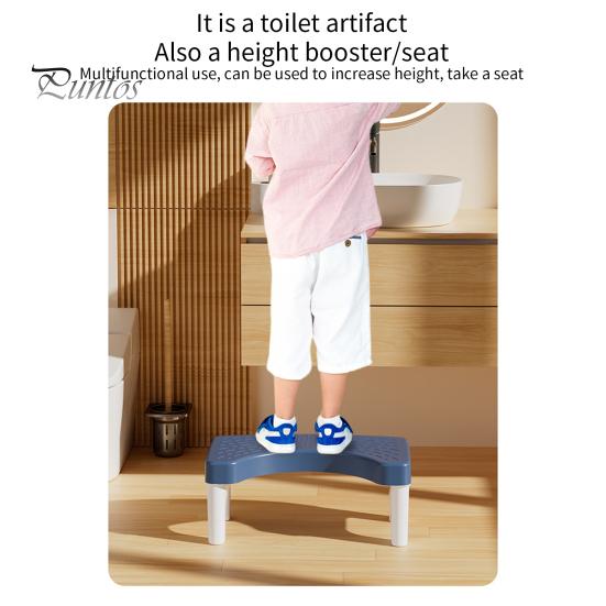 Taburete de inodoro para el hogar, superficie antideslizante, patas sólidas, taburete en cuclillas grueso, accesorio de inodoro para adultos