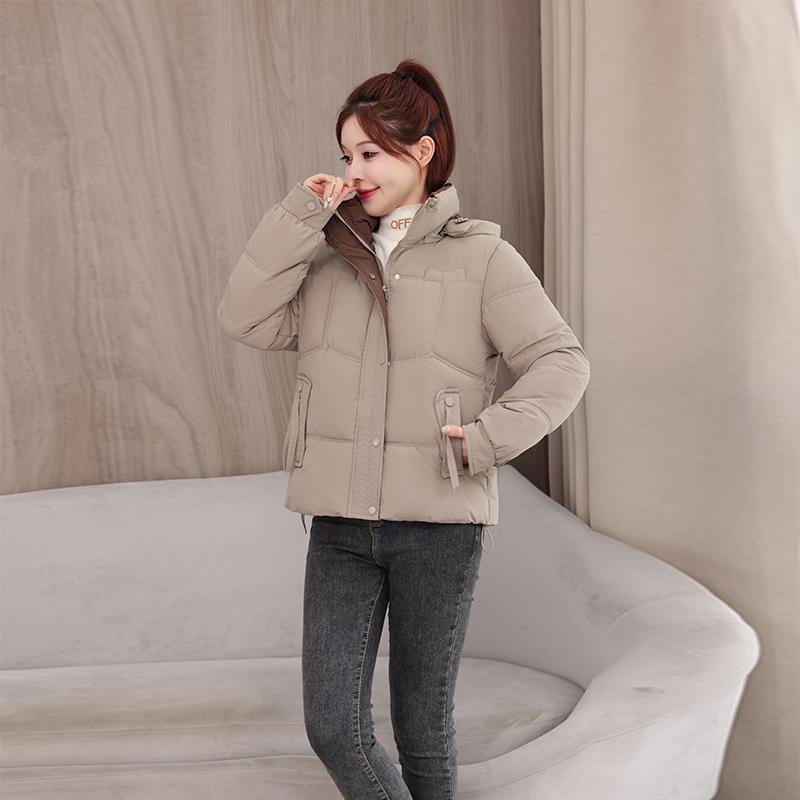Autumn Winter Thicken Warm Parka Women Casual Sweety Solid Color Big Pocket Loose Long Hooded Coat Jackets Outwear