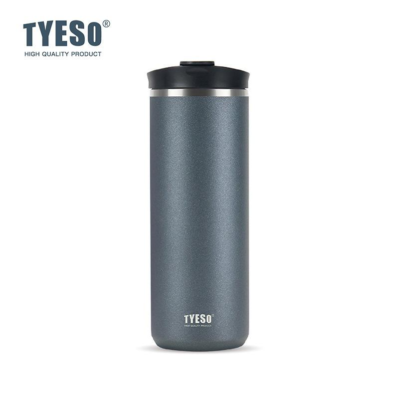 TYESO TaiShuo Stainless Steel Travel Coffee Mug, Insulated Portable Cup for Office, Outdoor, Men & Women