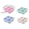 Snack Containers 4 Compartments Snack Boxes For Adults Kids Wheat Straw Meal Prep Reusable Food Storage Lunch Containers