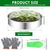 4/6Pcs Soil Sieve Set Stainless Steel Garden Soil Sieve with 3/6/9mm Filter Mesh Rust Resistant Compost Sifter Garden Accessory