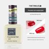 Rainie Nail Gel Builder: Strengthening Base & Tempered Top Coat with Matte Glass Sealer & Nail Tip Adhesive.