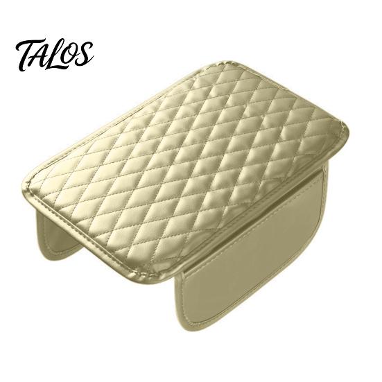 Faux Leather Center Console Pad Car Cover, Armrest Cover for Car, Cushion Universal Middle with Side Storage Pockets Box