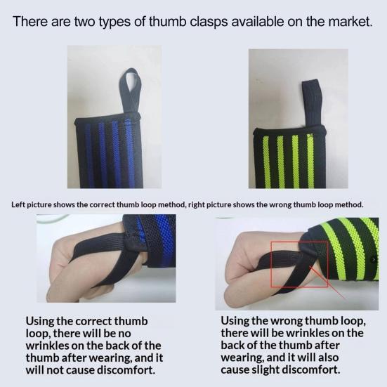 2Pcs Wrist Compression Strap Adjustable Wrist Support Wrap Sprain Prevention Men Women Strength Training Weightlifting Deadlifts Wrist Brace