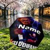 Custom Name Personalized horror movie Print Umbrella, Auto Open Close, 8‑Rib Sturdy Frame, Commute Camping Hiking Use, Birthday Gift