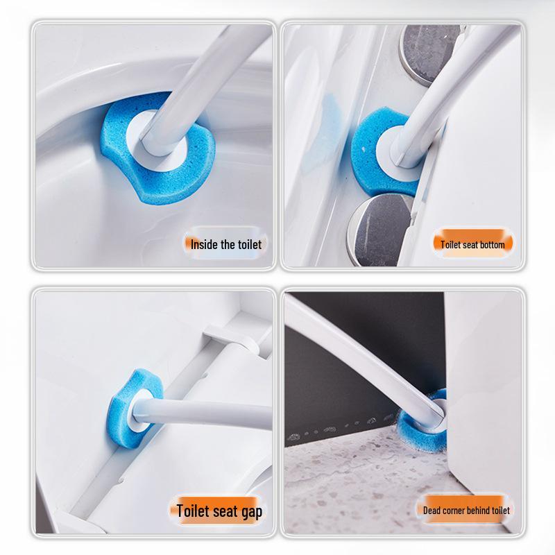 Wall-Mounted Disposable Toilet Cleaning Brush