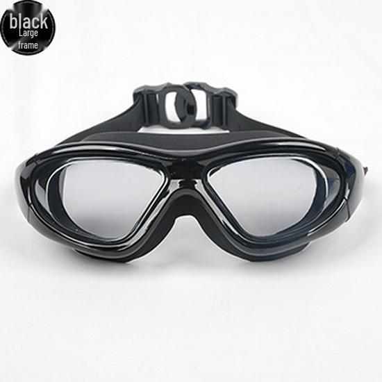 High-Definition Anti-Fog Electroplated Swimming Goggles with Silicone Straps