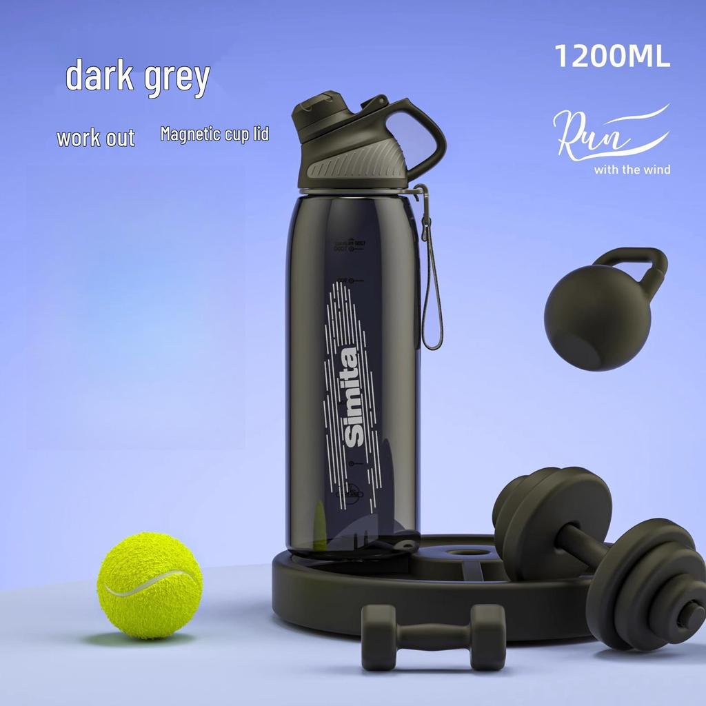 Large Capacity Tritan Sports Water Bottle - High Temperature Resistant Fitness Kettle for Men and Women