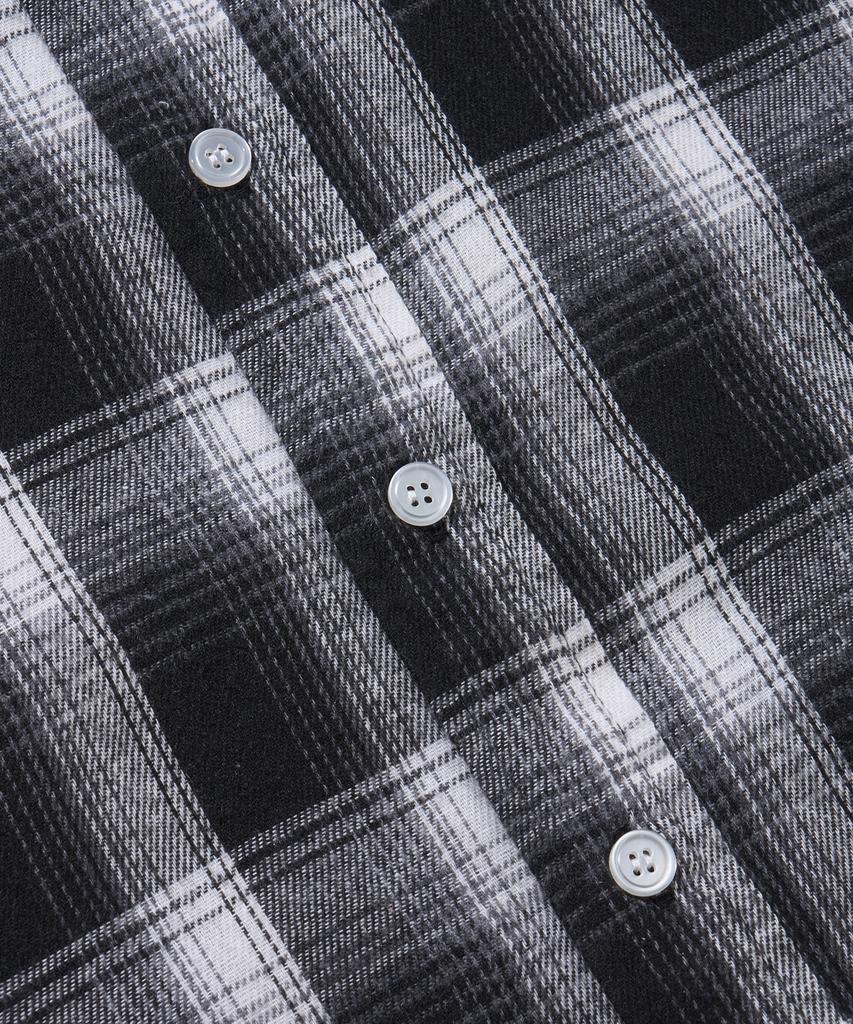 AGOD Oversized Flannel Check Shirt [Black]