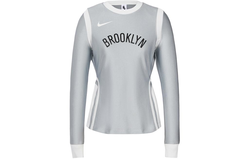 Women's Sweatshirt Nike Sweatshirt Nets Women's Silver
