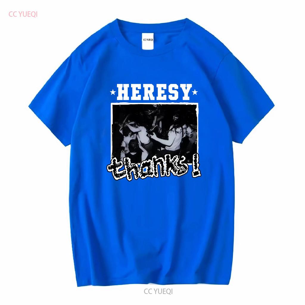 Heresy T-Shirt Danke ep UK Hardcore Softstyle 9 Farbvarianten lange oder kurze Ärmel vintage gewaschen lässig stilvoll weich dehnbar