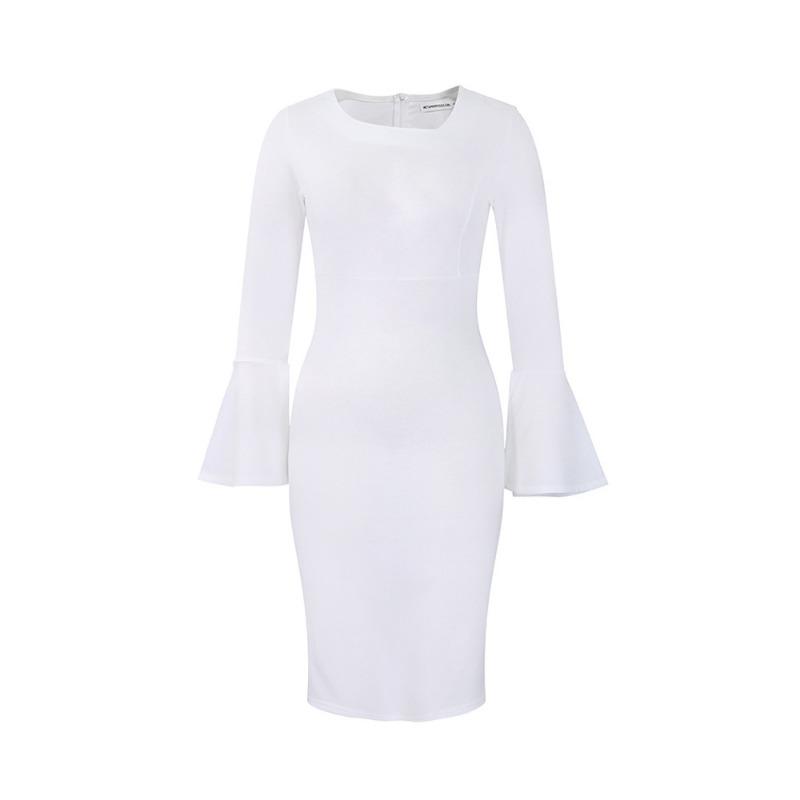 Women's Autumn New Fashion Temperament Elegant Bag Buttock Dress