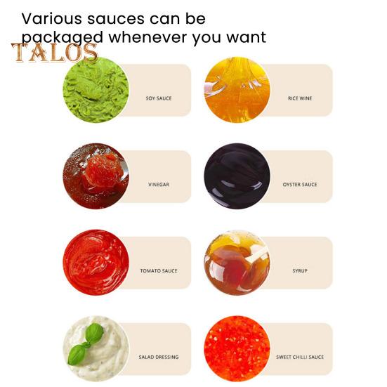 Krydderdispenser Klembar Sausflaske Stor Kapasitet Gjenbrukbar Krydderbeholder Dobbelthodet Kjøkkenverktøy for Væsker Sauser