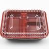 WSM Disposable 4-Compartment Divided Lunch Box