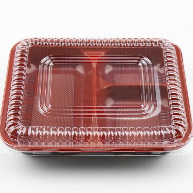 WSM Disposable 4-Compartment Divided Lunch Box