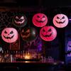 Color-Blocked Pumpkin Paper Lantern Foldable Round Paper Lanterns Hanging Lamp Ball  Bar Decoration