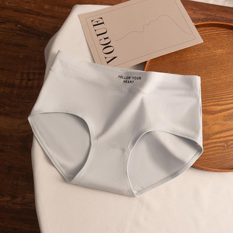Women S Cotton Underwear Mid Waist Girl Style Antibacterial Crotch Daily Wear