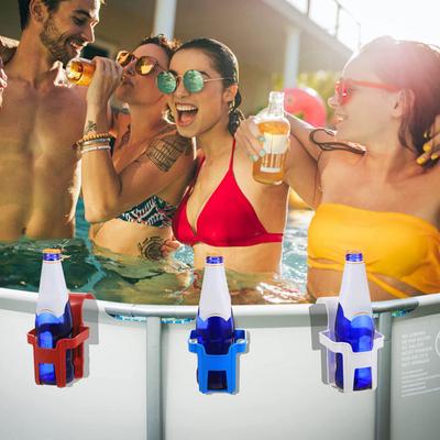 2PCS Pool Storage Basket Hanging Pool Storage Hook Swimming Pool Drinks Holder Water Cup Hanger Holder Swim Pool Party Accessories