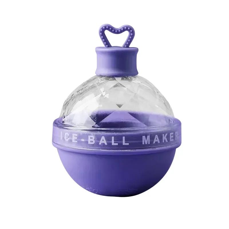 Ice Ball Maker Silicone 3D Big Large Round Sphere Hgh Ball Ice Shape Cube Mold Tray for Whiskey