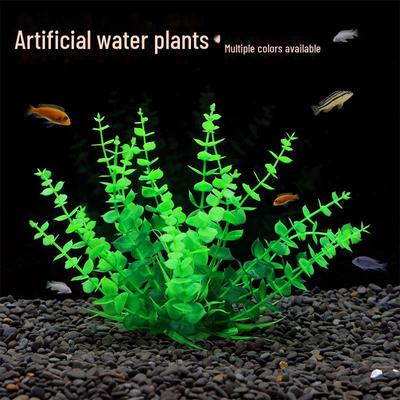 Cross-Border Aquarium Plastic Seaweed Decoration - Medium & Small Foreground Fake Grass Plant (CPO150)