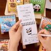 4Pcs/set Thickened 2025 Calendar Cute Desktop Calendar Ornament Portable Mini Calendar  Students
