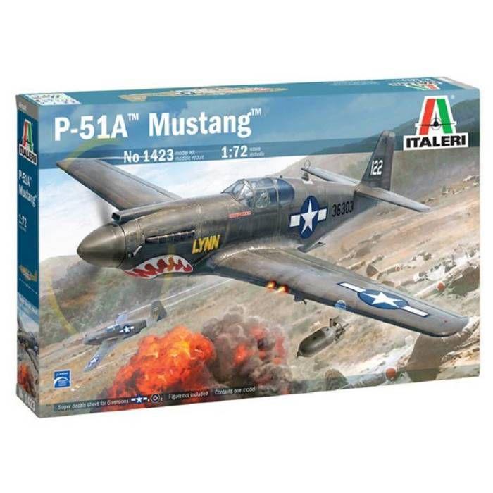 Italeri - maquette avion north american p-51a mustang italeri 1423 1/72ème maquette char promo - ref : 13046