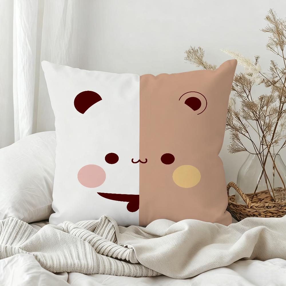 Cartoon Bubu Dudu Lovely Pillow Case Bedroom Sofa Living Room Backrest Decoration Square Cushion Nap Time 30x30 cm