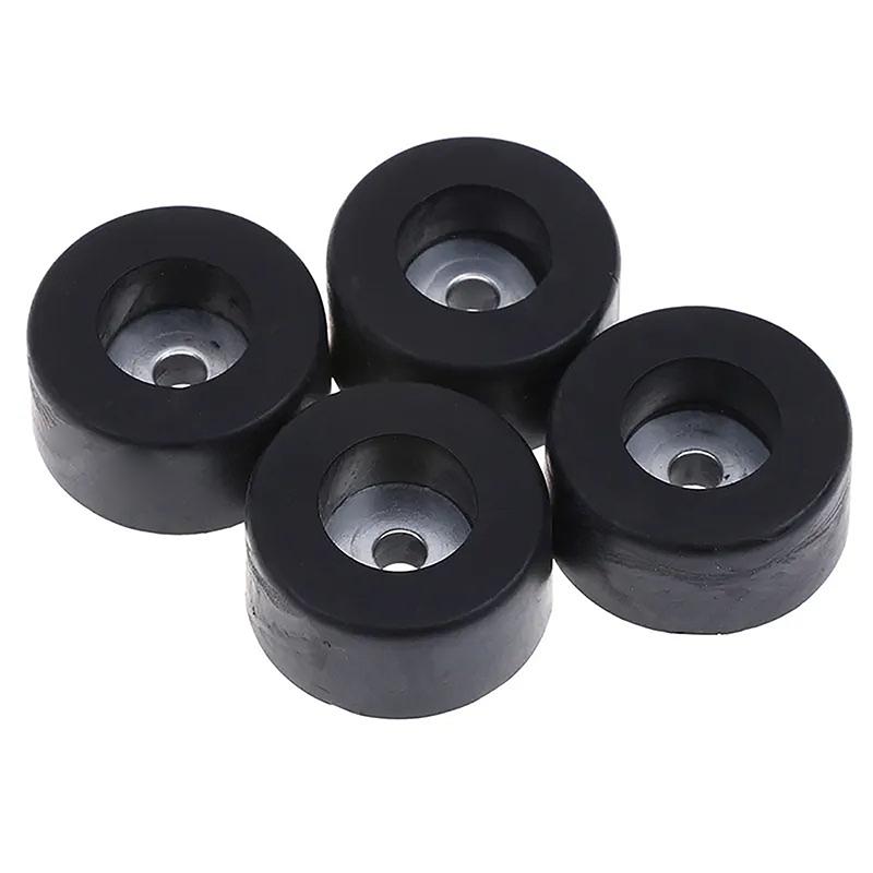 4 Stück Schränke Gummifüße Dämpfer Pad Basis 4 Stück Langlebig Schwarz 38x20mm Großer Koffer Lautsprecher