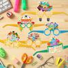Set of 12 Teacher Appreciation Paper Eyeglasses Fun Teacher Eyewear for Fun and Festival Photo Booth Decorations