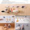 20/10 Pcs Self-Adhesive Wall Hanging Hook 360° Rotating No-Drilling Ceiling Household Hook