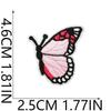 Butterfly Applique Designs with Embroidered Texture, 10 Assorted Appliques for Decorating Clothing, Shoes, Bags, and Fabric Craft Projects