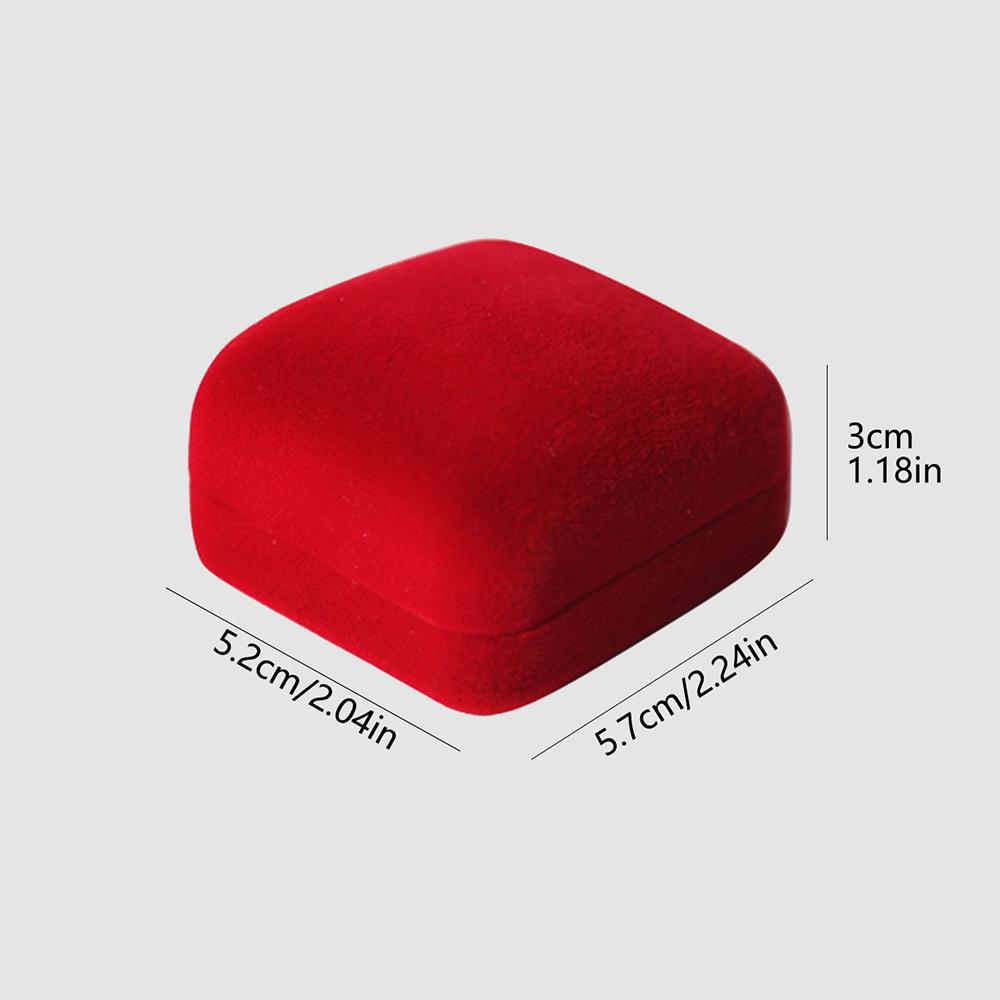 1PC Jewelry Box High-End Flocking Earrings Box Chest Necklace Multi-Functional Jewelry Box Storage Supplies To Send Gifts