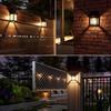 Solar LED Wall Light Outdoor Motion Sensor Light with 3 Modes Waterproof for Patio Deck Porch Barn Garage Safety Lighting Lamp