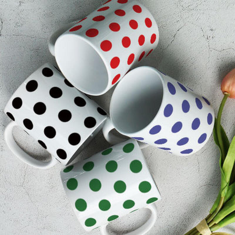 pa329-Design Mug 4p-Daewang Monochromatic Dog Pattern