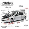 1:24 Lancer EVO IX EVO9 Alloy Racing Car Model Diecast Metal Toy Sports Car Model Sound and Light Simulation Kids Gift