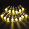 10Pcs Warm White Mini LED Bulb Wedding Party Christmas Decor Battery Operated Waterproof Balloons Light with Hanging Hooks