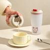 650Ml Cute Plastic Milk Coffee Cup With Lid Travel Sport Portable Large Capacity Water Cup Tumbler For Kids Adult