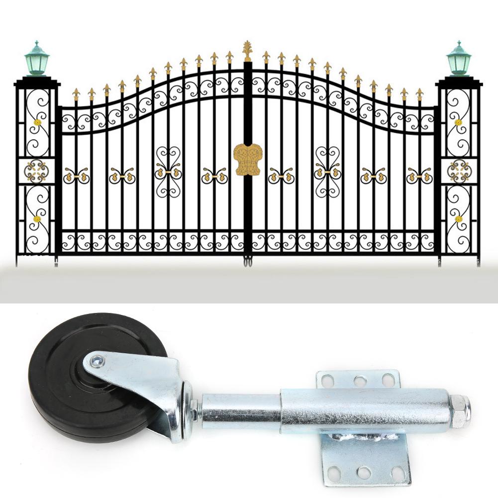 Door Rubber Spring Loaded Wheel Universal Spring Casters Rubber Wheel Castor4 Inches