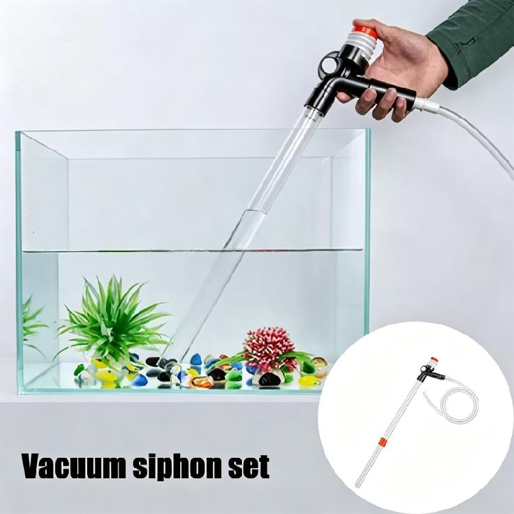 Manual Gravel Vacuum And Water Changer Tool Simple Hand Pump Aquarium Water Changer Fish Tanks Cleaning Tool