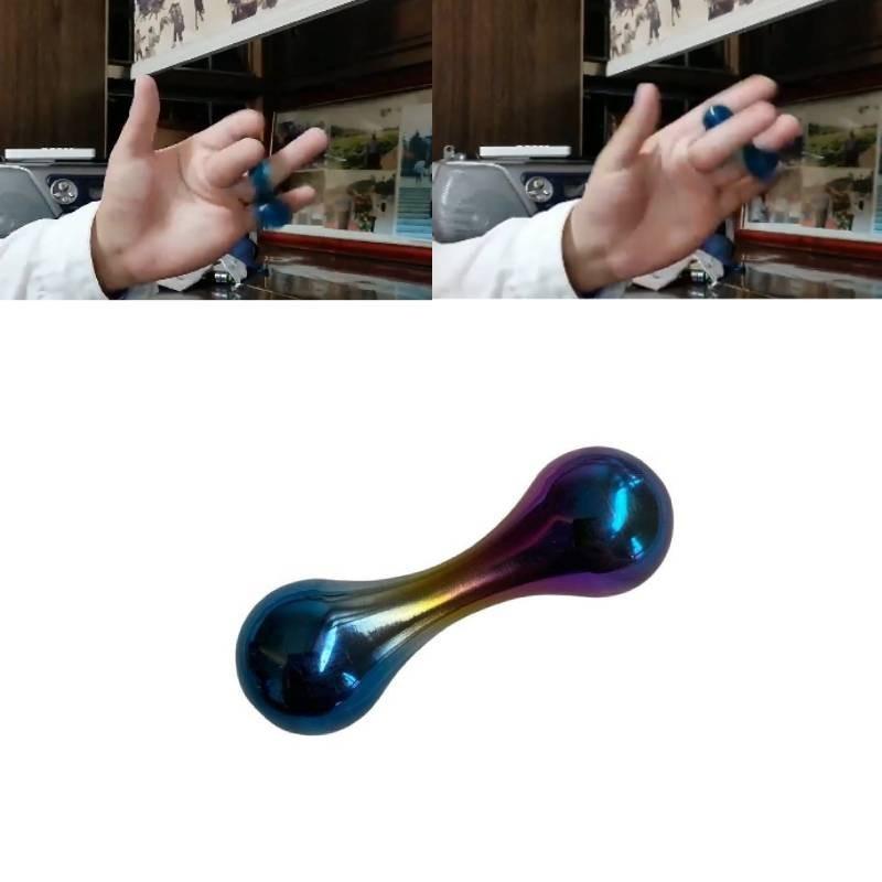 Langlebiger Titanlegierung Knöchel Fidget Spinner Mit Bunten Begleri Perlen Für Kinder Und Erwachsene