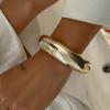 Design Sense Irregular Liquid Glossy Wide Bracelet Feminine Geometric Folds Bracele