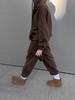 2025 Damen Einfarbiger Kapuzen-Cardigan und Jogger-Set - Europäischer & Amerikanischer Stil Zweiteiler